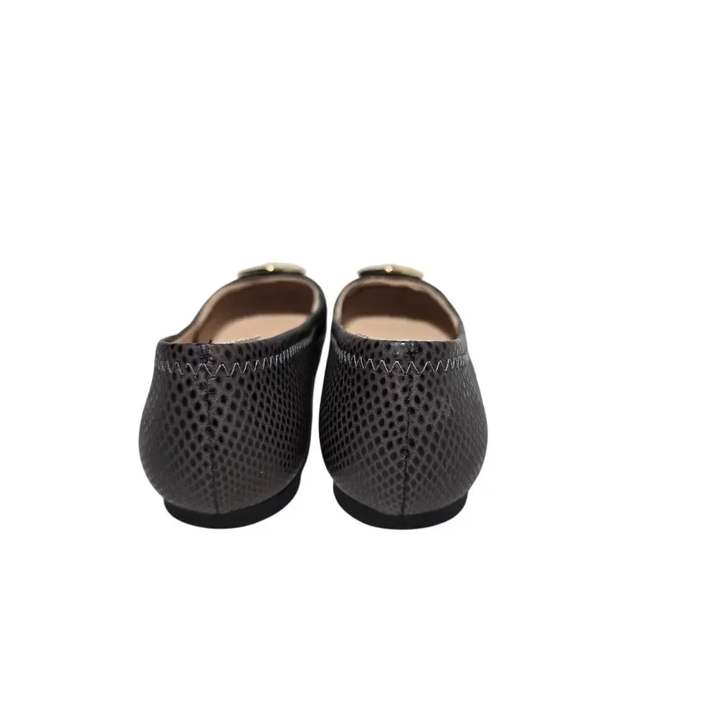 Tory Burch Benton‎ Ballet Flat Black Womens size 6.5